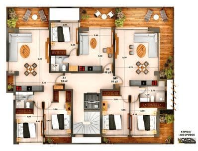 Wohnung, 83 m², Center, Foto 2